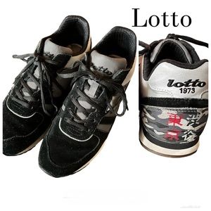 Lotto 1973 LEGGENDA TOKYO SHIBUYA Black Suede and Gray Sneakers Size 9